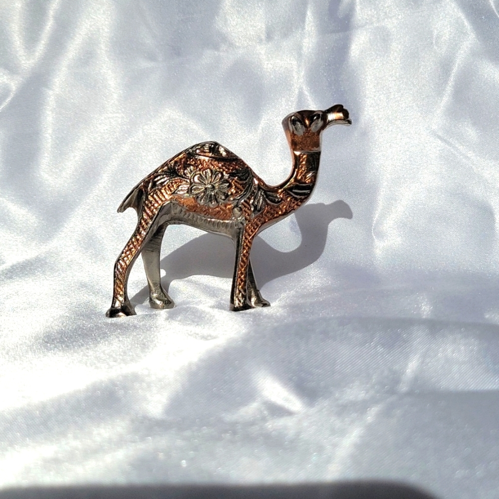 Miniature Silver and Copper Camel